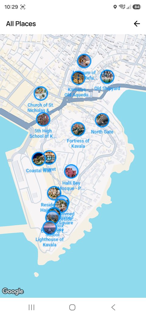 A route, step by step